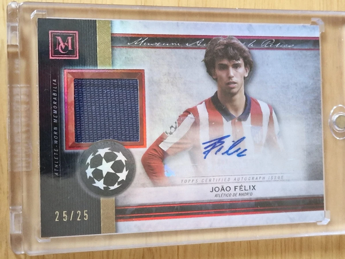 Topps Museum Joao Felix Autograph Relic Auto /25 Atletico Madrid ...