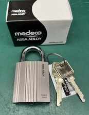 Medeco High Security M4 Snowman Cylinder in Ruko 2 padlock - Locksport Collector