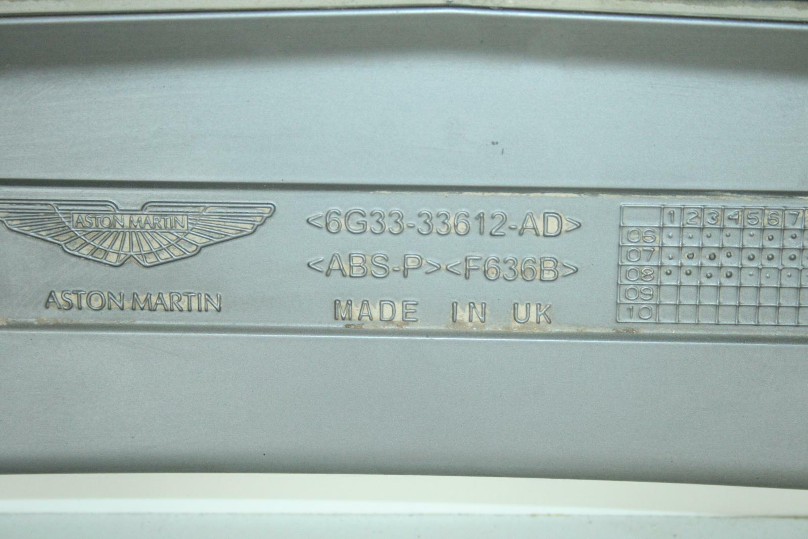 09 Aston Martin Vantage V8 4.7L Rear Spoiler Gray 6G33-33612-AD