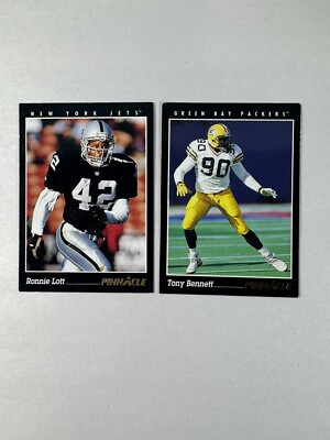 1993 Score Pinnacle Football Cards Lot of 2 Cards (#43 T.Bennett / #275 R.Lott)