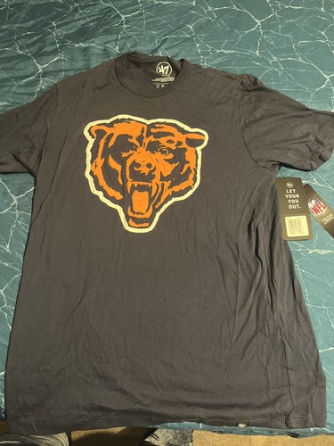 CHICAGO BEARS 47 Sports T-Shirt Men's Small Crew Neck Short Sleeve Blue New