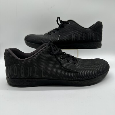 NOBULL Black Superfabric Crossfit Trainer Sneakers Gym Shoes Mens 12 Size W 13.5