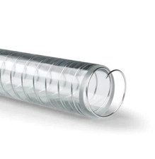 Clear WIRE REINFORCED PVC HOSE Non-Toxic WATER Tube Pipe 2x HOSE CLIPS
