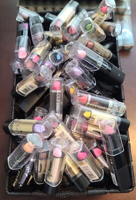 Set of 6 NEW Lipstick Multi colors Shades of Red, Pink, Blue, Green, & more