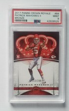 Patrick Mahomes II 2017 Panini Crown Royale #84 RC Bronze /299  PSA 9 Mint