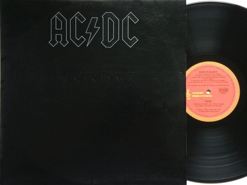 AC/DC *BACK IN BLACK* 1980 OZ 1ST PRESS ALBERT 12" WITH INNER-INSERT NM/MT VINYL