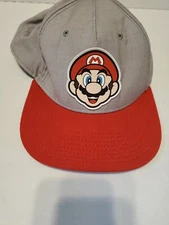 Super Mario Bros Hat Cap Adult Baseball Gamer Snapback Adjustable Nintendo OSFM