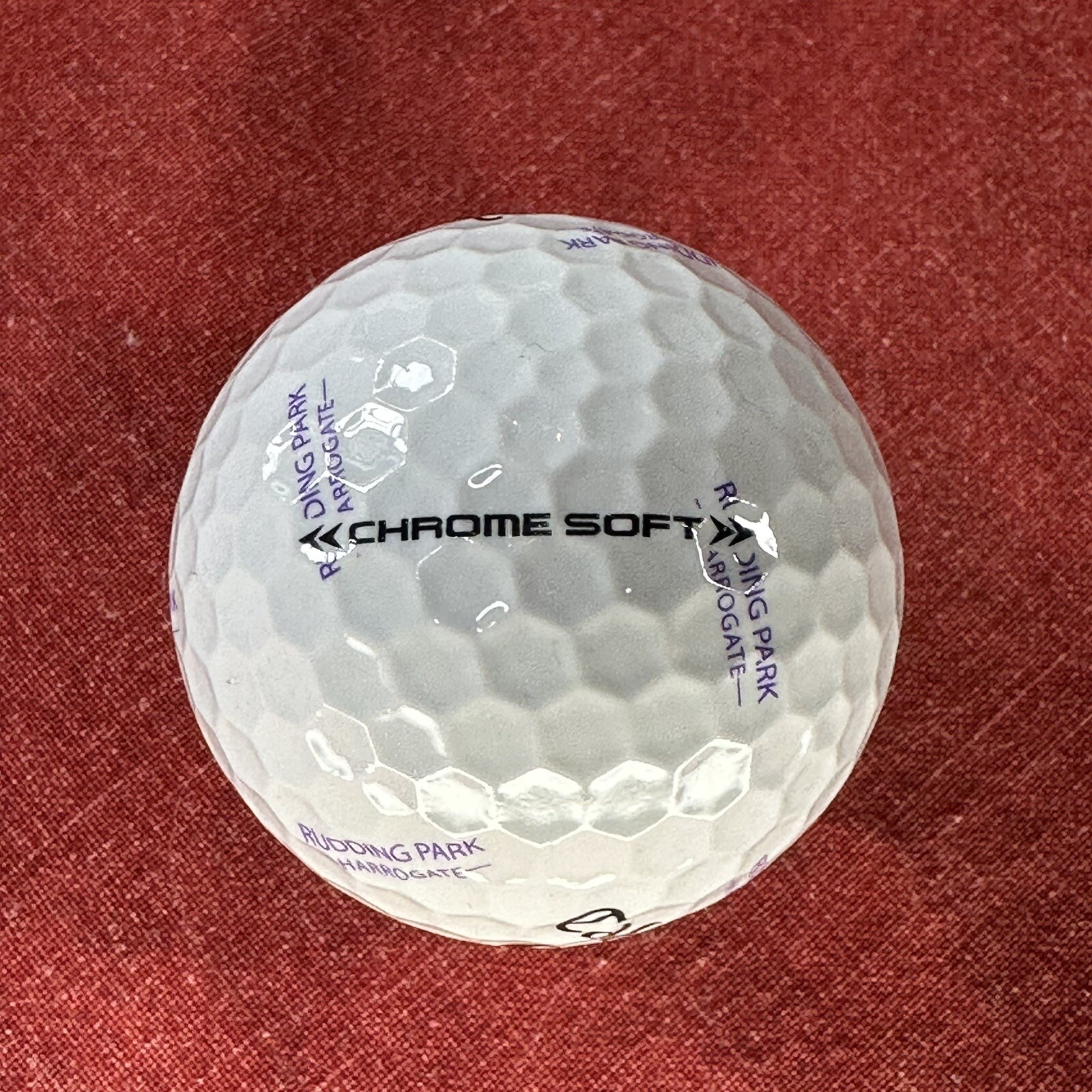 (1) RARE Callaway Chrome Soft TRUVIS Golf Ball Ridding Park Harrogate