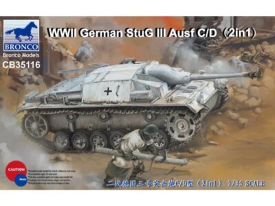 Bronco CB35116 - 1/35 WWII German StuG III Ausf C/D with 75mm StuK 37 - Neu