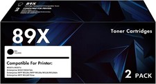 CF289X 89X Blck Toner Cartridge with Chip 2Pck FOR HP  CF289X 89A/X CF289A