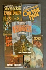 Lot 5 very good GORDON DICKSON 1st/1st ed NECROMANCER, ALIEN ART, EARTH LORDS 