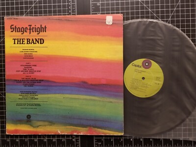 THE BAND Stage Fright LP 1970 1ST PRESS Todd Rundgren RL BOB LUDWIG Glyn Johns