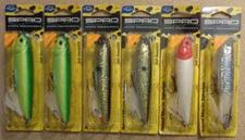 Lot of 6 New Assorted SPRO Dawg 125 Roland Martin 5" Topwater Fishing Lures SDG