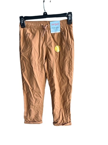 Cat and Jack Boys Size 14 Brown Pants w/ Tapered, Reinforced Knee, Fall Clothes
