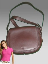 LACOSTE SHOULDER BAG Cross Over Nubuck Leather Vintage L45 Paseo 3 Brown NEW