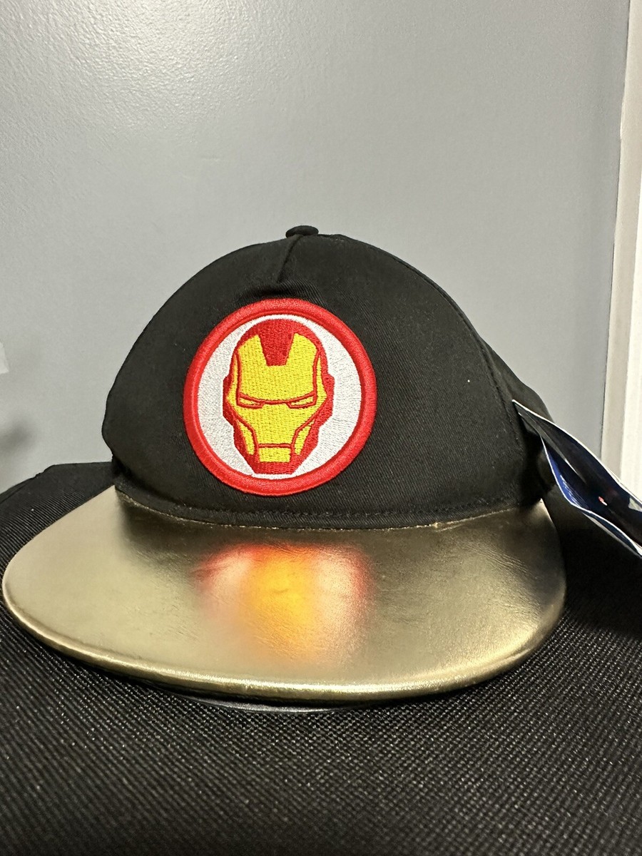 Officially Licensed Iron Man Masked Headwear Snapback Cap Hat Kids One Size