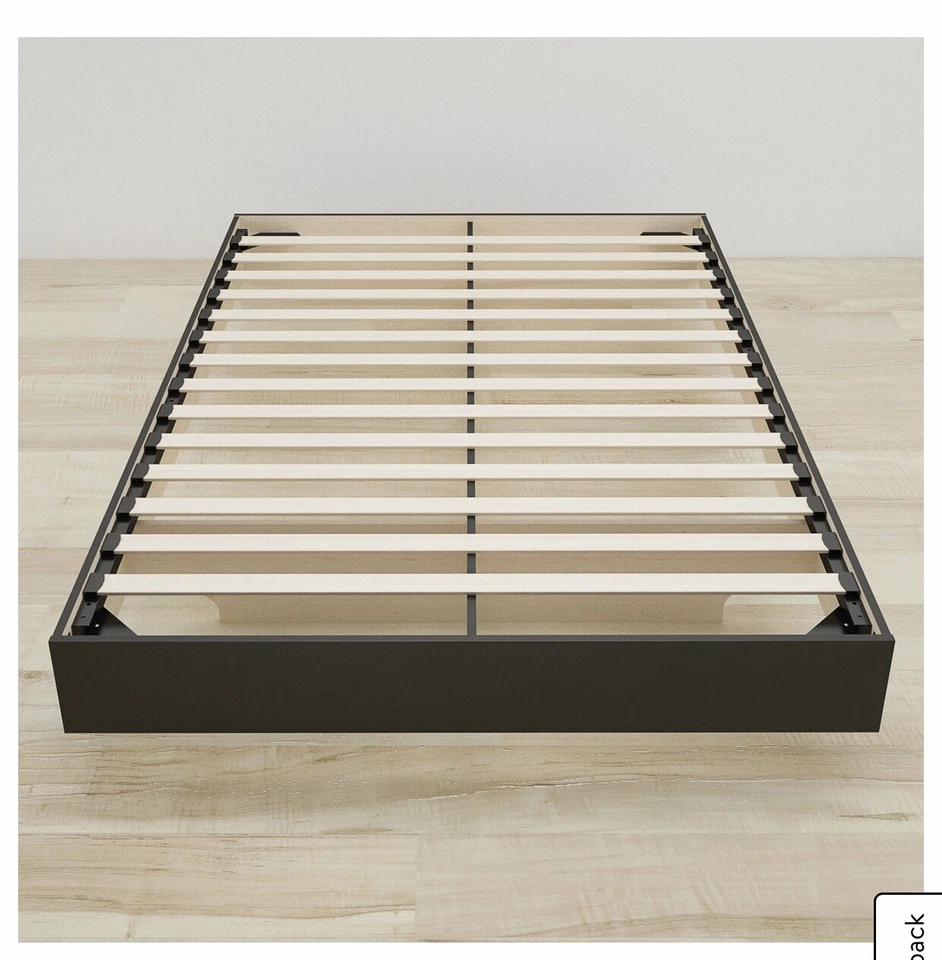 cama plataforma queen negra Foto 3 de 4