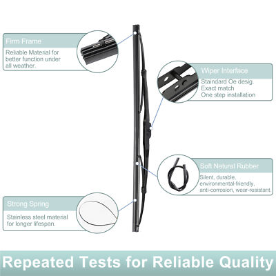 Rear Windshield Wiper Blade Arm Set For Porsche Cayenne 2003-2010 – X AUTOHAUX 15-inch Blade