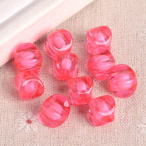 50pcs Round Square Pumpkin Shape 8mm 10mm 12mm Acrylic Plastic Loose Beads Lot - Picture 9 of 19