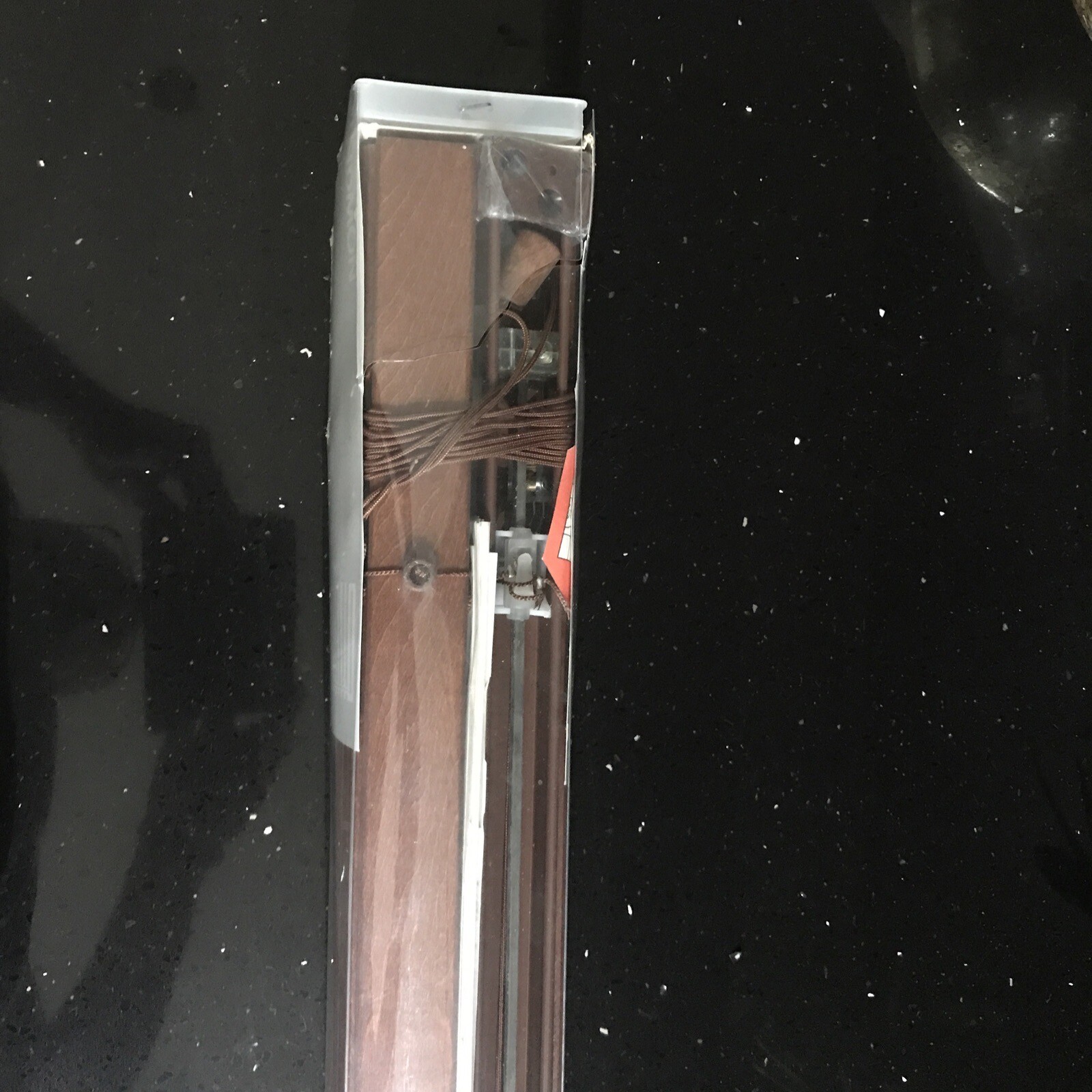 IKEA Lindmon Blind Mahogany Wood Colour 60cm X 155cm Rare New