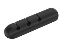 Wholesale - 3 Cable Black Silicone Organizer Cord Holder - Bulk Lot of 100 units