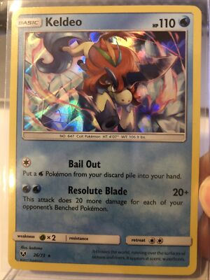 Pokemon Keldeo 26/73 Shining Legends HOLO RARE NM | eBay