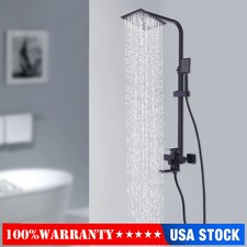 Shower Panel Tower Massage System Rain  Waterfall Jets Faucet Stainless Steel