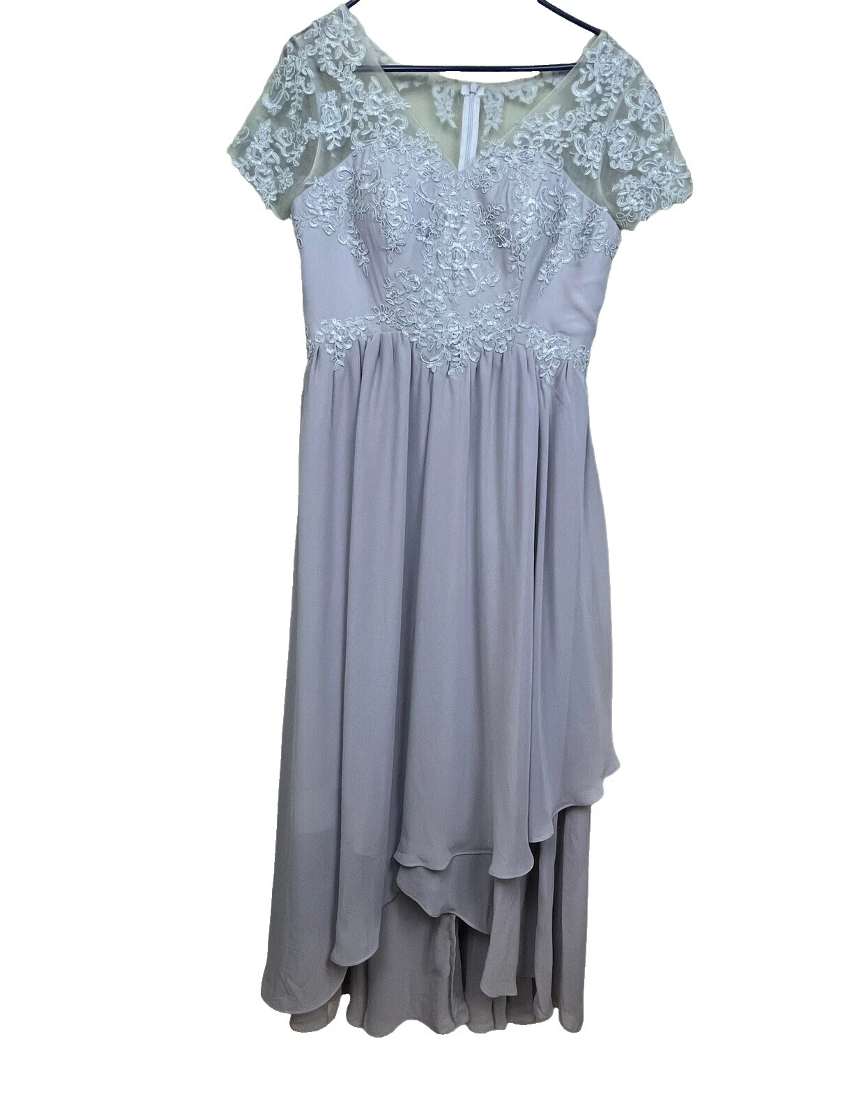 Vestido de encaje Imperio de tafetán s de novia