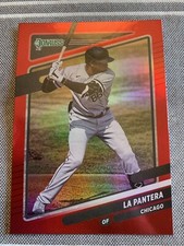 Luis Robert 2021 Donruss Baseball LA PANTERA Variation Red Holo Foil 