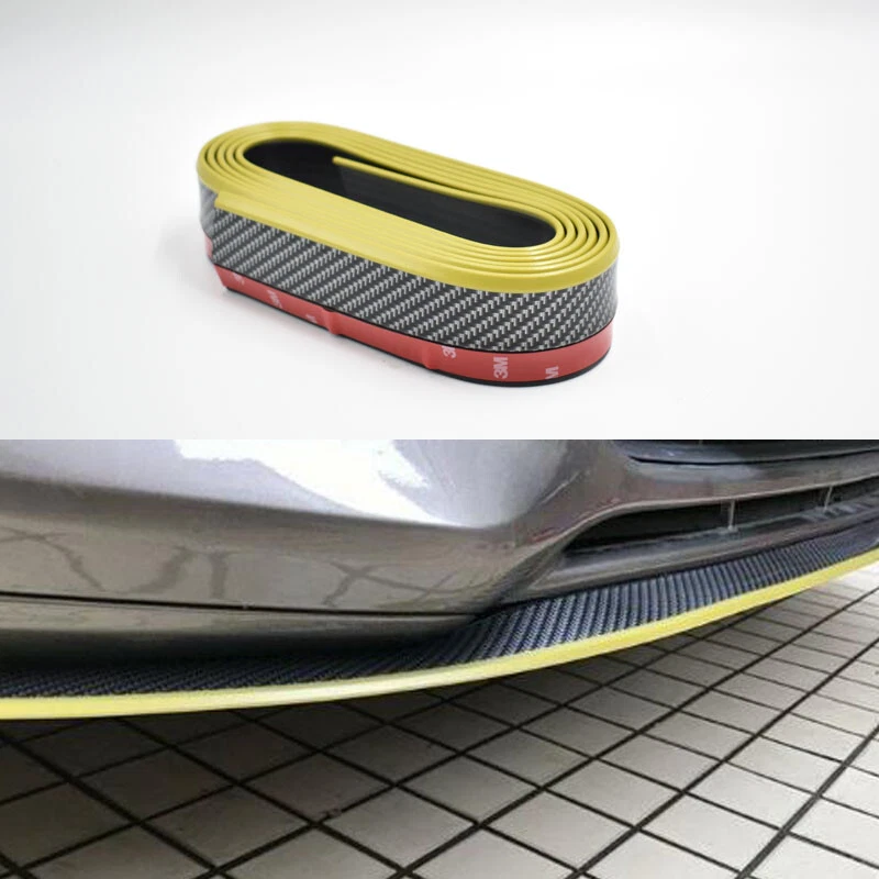 Carbon Fiber Car Front Bumper Lip Splitter Body Spoiler Chin Skirt Protector — 第 4/4 张图片