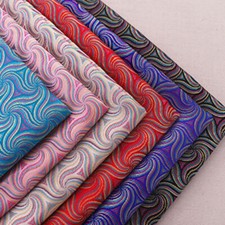 Tissu Jacquard Brocart Floral Rouge Noir Beige Rose Bleu 114cm