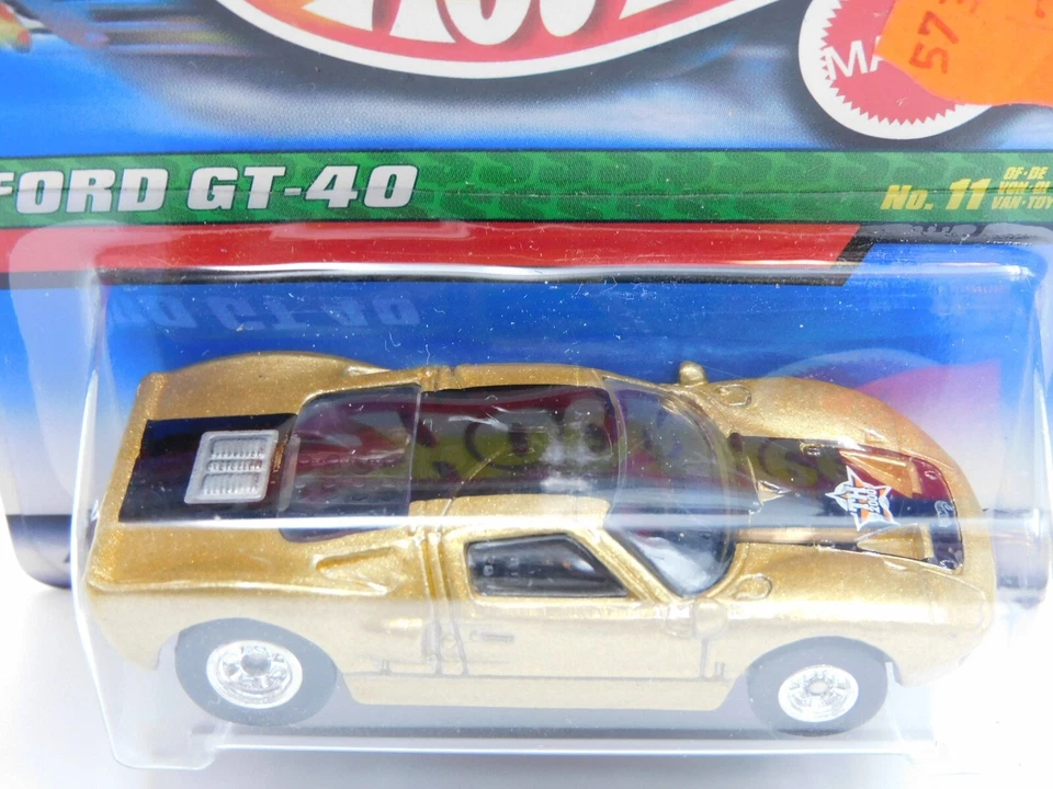Hot Wheels Ford GT-40 Treasure Hunt 26381 die cast Thailand short card 11/2000 - Immagine 3 di 4