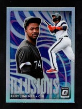 2020 OPTIC ILLUSIONS SILVER HOLO PRIZM OI8 ELOY JIMENEZ CHICAGO WHITE SOX