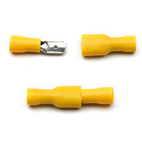 100Pcs Insulated Spade Crimp Terminals Male&Female Wire Connectors 22-10AWG - Picture 10 of 12