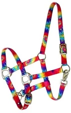 Showman Premium Nylon Halter w/ Tie-Dye Design