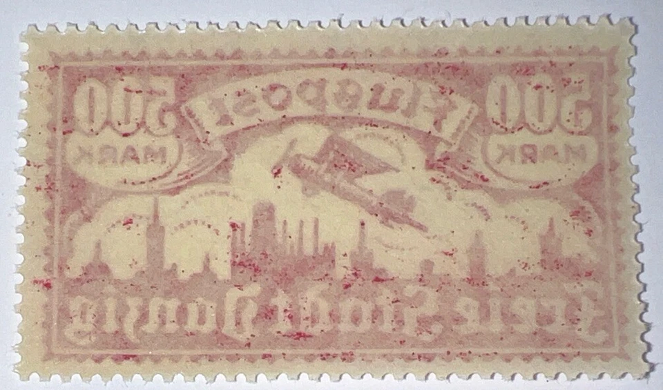 Дорожные марки: Германия Данциг марки Гданьск 500 марок MOGNH - Изображение 4 из 4