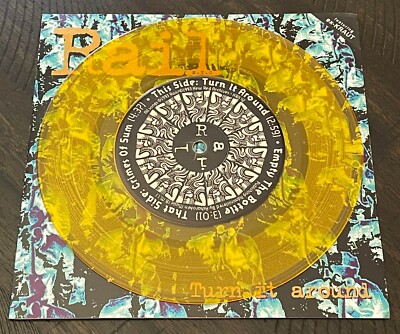 RAIL - Turn It Around 7'' EP Yellow 1993 KBD Punk Kraut Cro Mags Stimulators NYHC