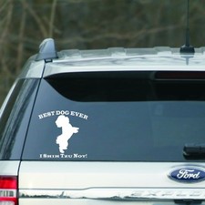 Best dog ever I Shih Tzu Not  Car Window, laptop Vinyl Decal Sticker 5.5