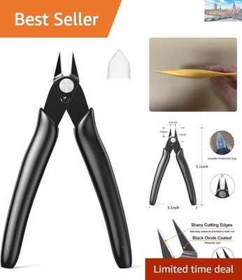 Bündig geschnittene Drahtschere - 5 Zoll langlebiger Kohlenstoffstahl Seitenschneider für DIY-Projekte