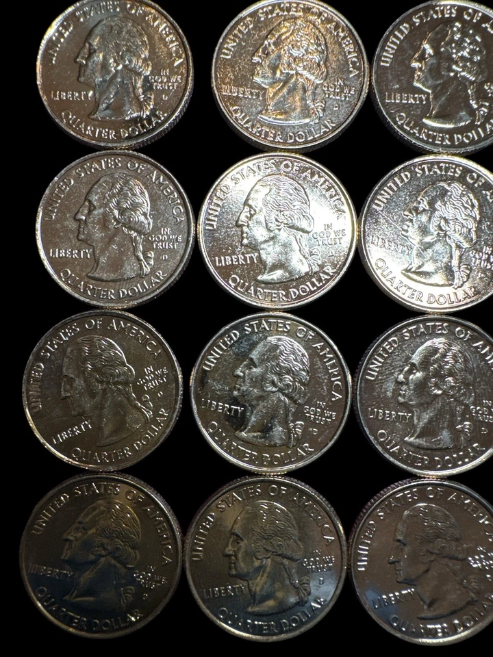 2008 D Washington Quarter Alaska 24k Gold Plated Lot Of 20. - Z8AF - Image 3 of 4