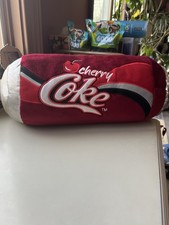 Cherry Coke Can Large 19” x 8” Plush Pillow Sweet Thang
