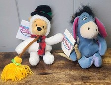 Disney Store Winnie The Pooh Mini Bean Bag Cupid Eeyore  Snowman Pooh Bear