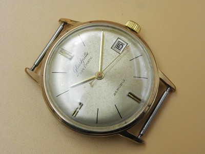 Vintage GUB Glashutte Spezimatic Cal. 75 Automatic Watch w/Date Made in Germany
