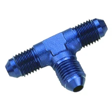 Renegade AN Fitting 60324-1; AN to AN Tee Blue -03AN male