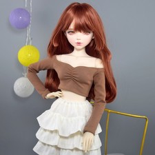 56cm Height Fashion Doll Golden Eyes Handpainted Makeup Fashion Outfits BJD Toy