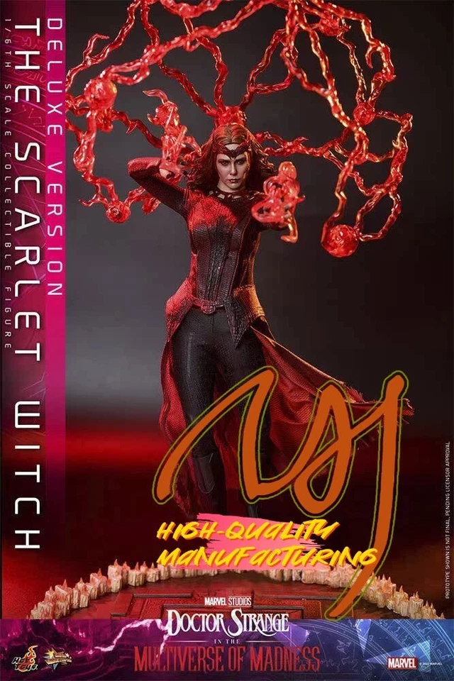 Hot Toys MMS653 Doutor Estranho no Multiverso da Loucura Feiticeira Escarlate Deluxe - Imagem 3 de 4