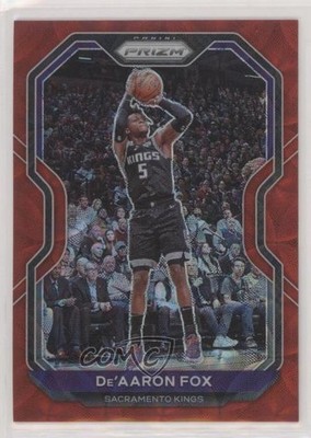 2020-21 Panini Prizm Choice Red Prizm 61/88 De'Aaron Fox #13 pe8