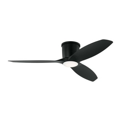 Generation Lighting Titus 52 in. Modern Integrated LED Black Hugger Ceiling Fan