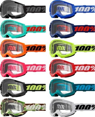 100% Strata 2 Goggle - Motocross Dirt Bike Offroad ATV