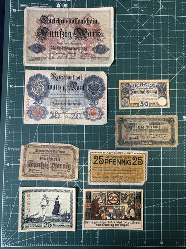 WW1 & WW2 German Rare Paper Money